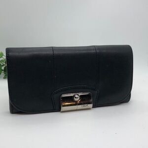 Coach Black Leather Wallet